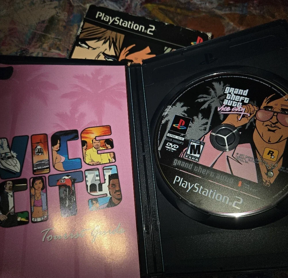 Sony PlayStation 2 Grand Theft Auto: The Trilogy — Black and Purple Cover